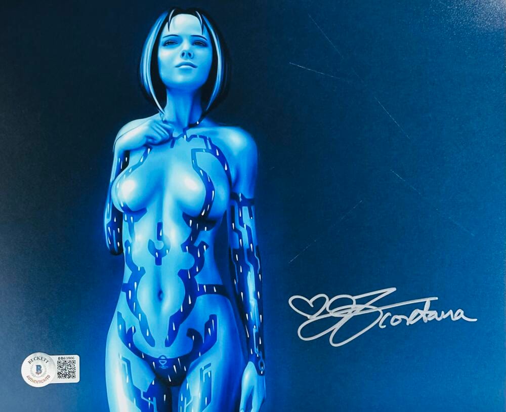 JEN TAYLOR SIGNED 8X10 PHOTO CORTANA MASTER CHIEF HALO XBOX AUTOGRAPH BAS 806