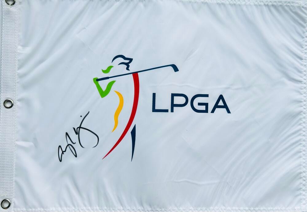 ANGEL YIN SIGNED LPGA GOLF FLAG WOMENS U.S. OPEN 2023 SOLHEIM CUP AUTOGRAPH K2
