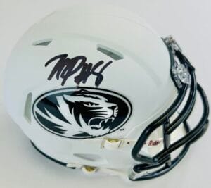 NATHANIEL PEAT SIGNED MIZZOU TIGERS MATTE MINI HELMET MISSOURI AUTOGRAPH K1