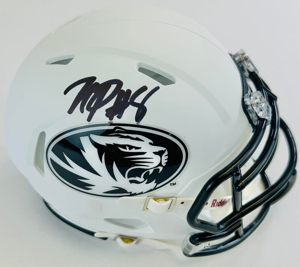 NATHANIEL PEAT SIGNED MIZZOU TIGERS MATTE MINI HELMET MISSOURI AUTOGRAPH K1