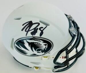 NATHANIEL PEAT SIGNED MIZZOU TIGERS MATTE MINI HELMET MISSOURI AUTOGRAPH K2