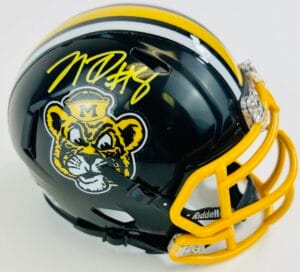 NATHANIEL PEAT SIGNED MIZZOU TIGERS MATTE MINI HELMET MISSOURI AUTOGRAPH J1