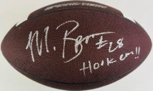 MALCOLM BROWN SIGNED NIKE SPIRAL TECH FOOTBALL TEXAS LONGHORNS AUTOGRAPH J1