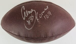 AENEAS WILLIAMS SIGNED NFL FOOTBALL ST LOUIS RAMS ARIZONA CARDINALS AUTOGRAPH J1