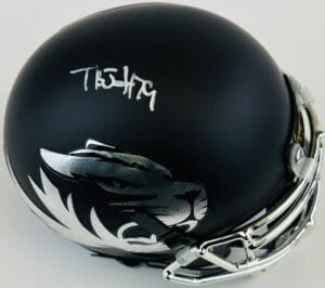 TERRY BECKNER SIGNED CHROME MIZZOU TIGERS MINI HELMET MISSOURI AUTOGRAPH J2