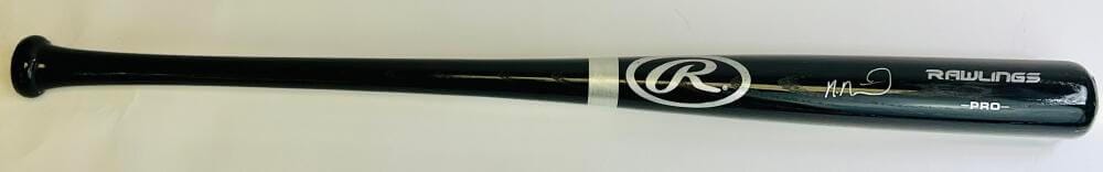 MANUEL MARGOT SIGNED BLACK BIG STICK BAT TAMPA BAY RAYS PADRES AUTOGRAPH J1