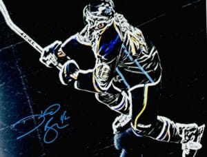 DAVID BACKES SIGNED ST. LOUIS BLUES 11X14 PHOTO AUTOGRAPH BOSTON BRUINS JSA 088