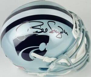 BILL SNYDER SIGNED KANSAS STATE WILDCATS MINI HELMET AUTOGRAPH K STATE BAS 117