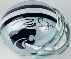 BILL SNYDER SIGNED KANSAS STATE WILDCATS MINI HELMET AUTOGRAPH K STATE BAS K19