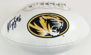 MARCUS MURPHY SIGNED MISSOURI MIZZOU TIGERS LOGO FOOTBALL JETS AUTOGRAPH K1