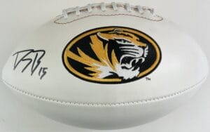 DORIAL GREEN BECKHAM SIGNED MISSOURI MIZZOU TIGERS LOGO FOOTBALL AUTOGRAPH J4