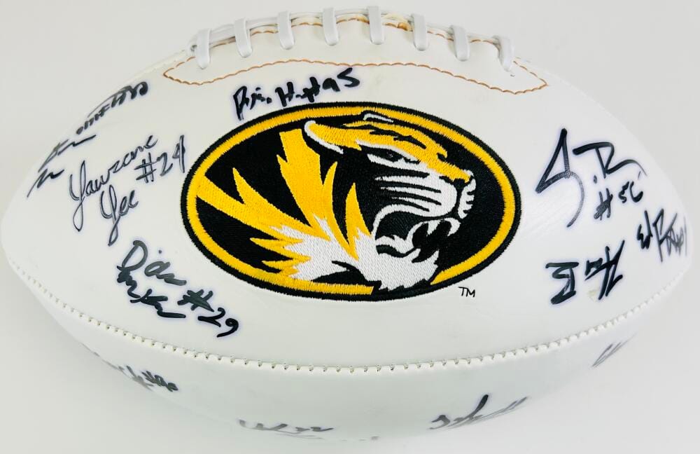 2014-15 Signed Missouri Tigers Logo Football Shane Ray Mauk Golden Autograph J2