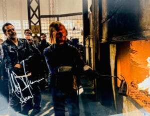 JEFFREY DEAN MORGAN 16X20 METALLIC PHOTO THE WALKING DEAD NEGAN AUTOGRAPH BAS 58