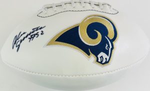 ALEC OGLETREE SIGNED ST LOUIS RAMS FOOTBALL LOS ANGELES BULLDOGS AUTOGRAPH J3