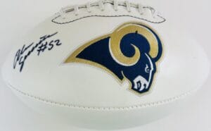 ALEC OGLETREE SIGNED ST LOUIS RAMS FOOTBALL LOS ANGELES BULLDOGS AUTOGRAPH J1