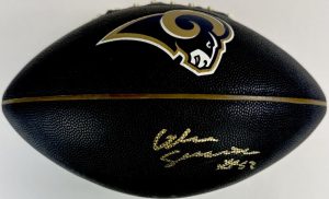 ALEC OGLETREE SIGNED ST LOUIS RAMS BLACK LOGO FOOTBALL LOS ANGELES AUTOGRAPH J1