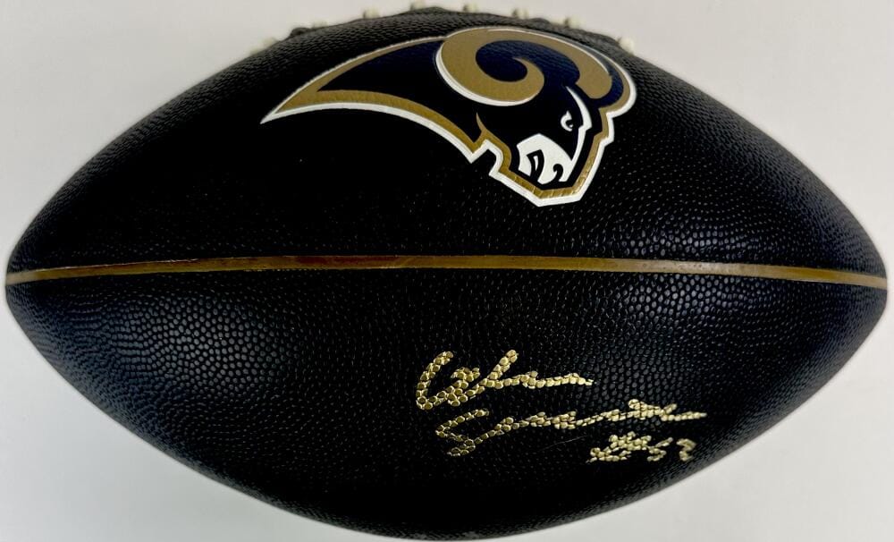 ALEC OGLETREE SIGNED ST LOUIS RAMS BLACK LOGO FOOTBALL LOS ANGELES AUTOGRAPH J1