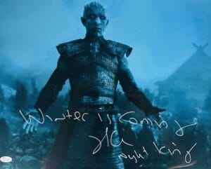 RICHARD BRAKE SIGNED 16x20 METALLIC PHOTO THE NIGHT KING GAME OF THRONES JSA 369