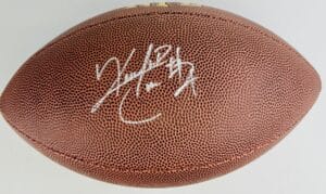 KENJON BARNER SIGNED NFL FOOTBALL OREGON DUCKS PANTHERS PATRIOTS AUTOGRAPH J5
