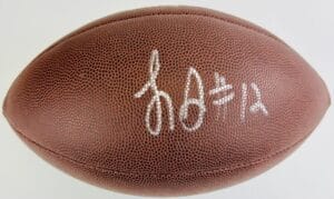 LANDRY JONES SIGNED NFL FOOTBALL OKLAHOMA SOONERS STEELERS JAGUARS AUTOGRAPH J8