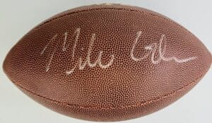 MIKE GLENNON SIGNED NFL FOOTBALL NC STATE WOLF PACK BUCCANEERS AUTOGRAPH J8