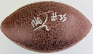 NICO JOHNSON SIGNED NFL FOOTBALL ALABAMA CRIMSON TIDE KC CHIEFS AUTOGRAPH J4