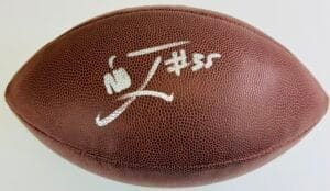 NICO JOHNSON SIGNED NFL FOOTBALL ALABAMA CRIMSON TIDE KC CHIEFS AUTOGRAPH J2