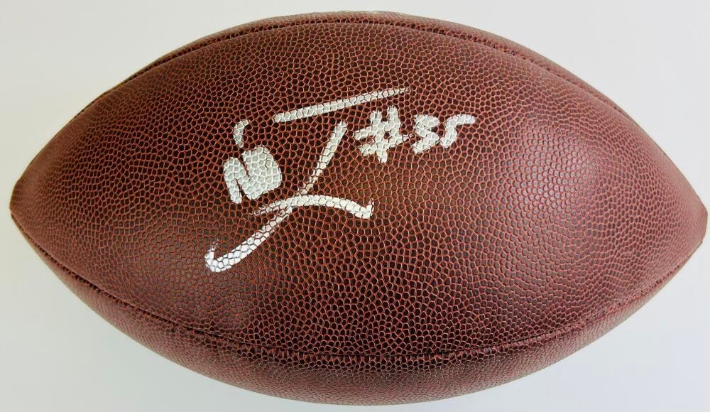 NICO JOHNSON SIGNED NFL FOOTBALL ALABAMA CRIMSON TIDE KC CHIEFS AUTOGRAPH J2