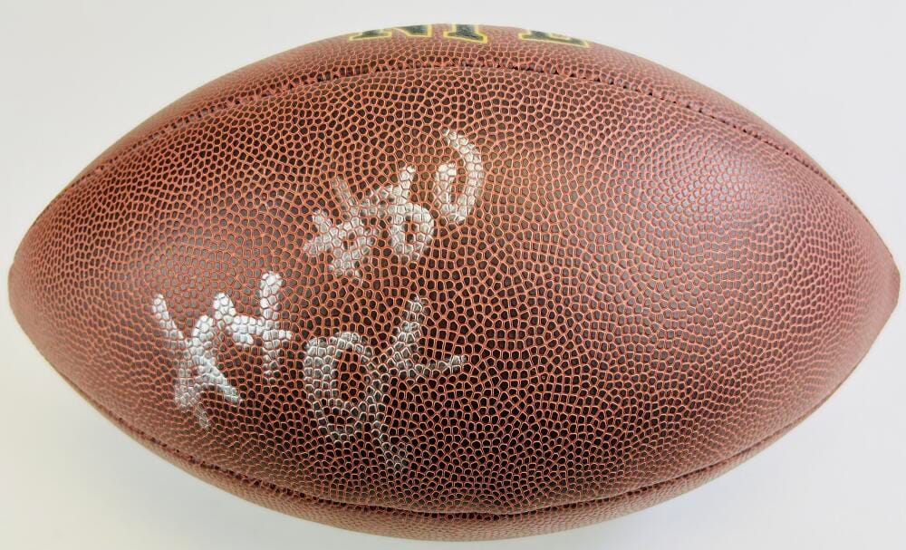 ALEX OKAFOR SIGNED NFL FOOTBALL TEXAS LONGHORNS CARDINALS CHIEFS AUTOGRAPH J3