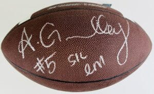 ANTWAN GOODLEY SIGNED NIKE NCAA FOOTBALL BAYLOR BEARS SIC EM CHIEFS AUTOGRAPH K1