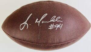 LORENZO MAULDIN SIGNED NFL FOOTBALL LOUISVILLE CARDINALS JETS AUTOGRAPH J2