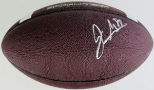 JORDAN MATTHEWS SIGNED NIKE SPIRAL TECH FOOTBALL EAGLES IOWA STATE CYCLONES J2