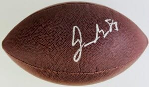 JORDAN MATTHEWS SIGNED NFL FOOTBALL PHILADELPHIA EAGLES CYCLONES AUTOGRAPH K3