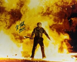 KANE HODDER FRIDAY THE 13TH SIGNED METALLIC 16X20 PHOTO JASON VOORHEES JSA 580
