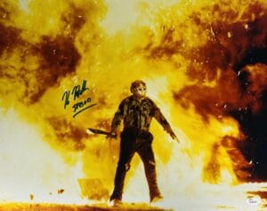 KANE HODDER FRIDAY THE 13TH SIGNED METALLIC 16X20 PHOTO JASON VOORHEES JSA 581