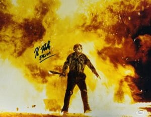 KANE HODDER FRIDAY THE 13TH SIGNED METALLIC 16X20 PHOTO JASON VOORHEES JSA 578