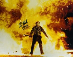 KANE HODDER FRIDAY THE 13TH SIGNED METALLIC 16X20 PHOTO JASON VOORHEES JSA 577