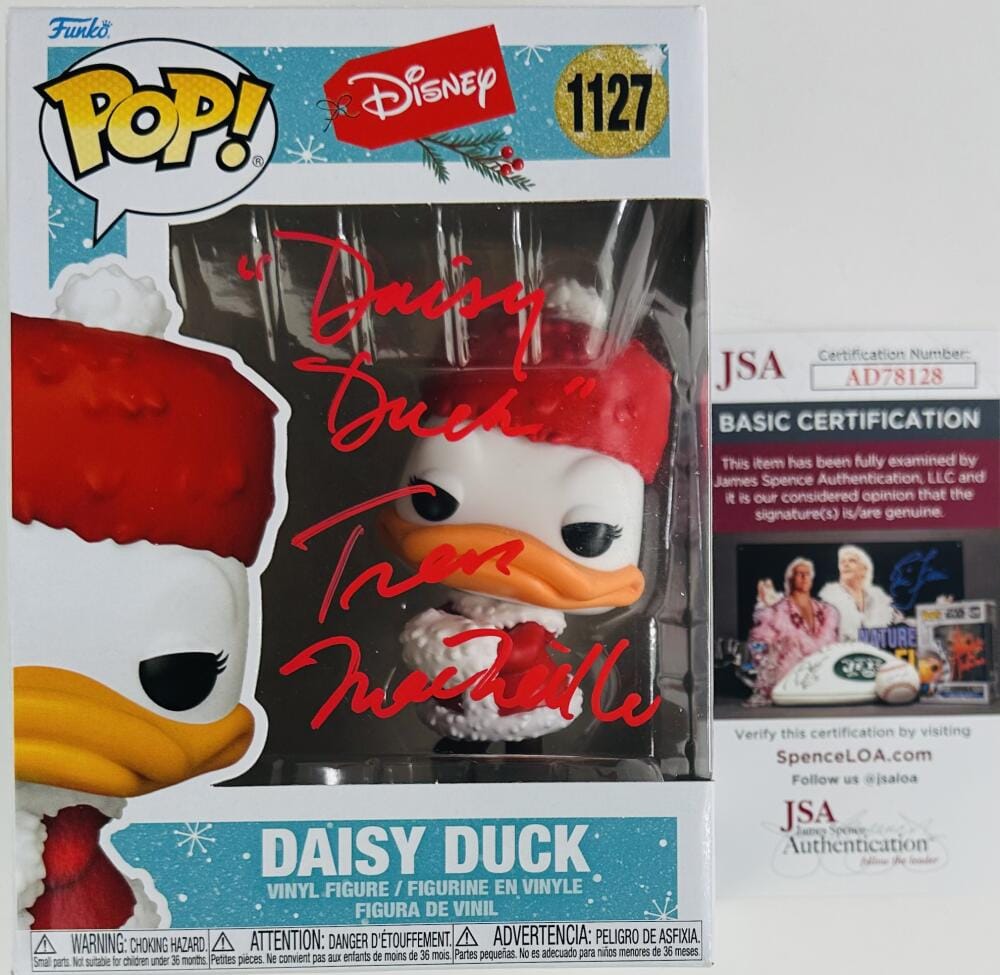 TRESS MACNEILLE SIGNED DAISY DUCK FUNKO POP VINYL 1127 DISNEY AUTOGRAPH JSA 128