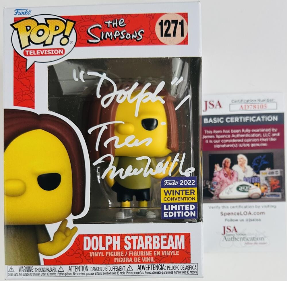 TRESS MACNEILLE SIGNED DOLPH STARBEAM FUNKO POP 1271 THE SIMPSONS AUTOGRAPH JSA5