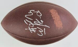 EJ E.J. GAINES SIGNED NFL FOOTBALL MISSOURI TIGERS RAMS BILLS AUTOGRAPH COA J2
