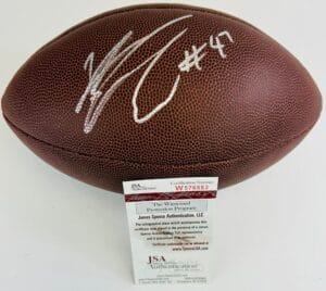 KONY EALY SIGNED NFL FOOTBALL MISSOURI MIZZOU TIGERS PANTHERS AUTOGRAPH JSA J53