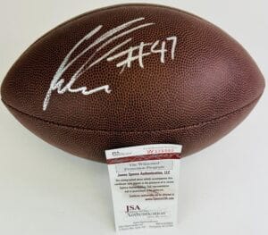 KONY EALY SIGNED NFL FOOTBALL MISSOURI MIZZOU TIGERS PANTHERS AUTOGRAPH JSA J60