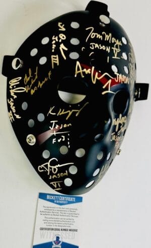 Steve Dash Ted White Kane Hodder Signed Jason Voorhees Mask Friday The 13Th Bas9