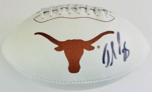 JAMAAL CHARLES SIGNED TEXAS LONGHORNS LOGO FOOTBALL KC CHIEFS AUTOGRAPH COA J2