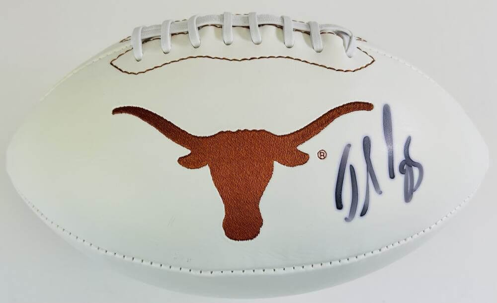 JAMAAL CHARLES SIGNED TEXAS LONGHORNS LOGO FOOTBALL KC CHIEFS AUTOGRAPH COA J2