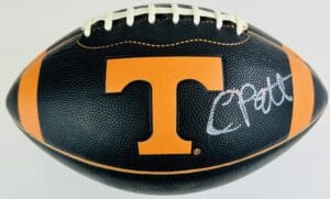 CORDARRELLE PATTERSON SIGNED TENNESSEE VOLUNTEERS LOGO FOOTBALL VIKINGS AUTOGRAPH J1