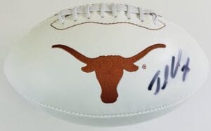 JAMAAL CHARLES SIGNED TEXAS LONGHORNS LOGO FOOTBALL KC CHIEFS AUTOGRAPH COA K2