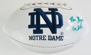 BEN KOYACK SIGNED NOTRE DAME FIGHTING IRISH LOGO FOOTBALL JAGUARS AUTOGRAPH J1
