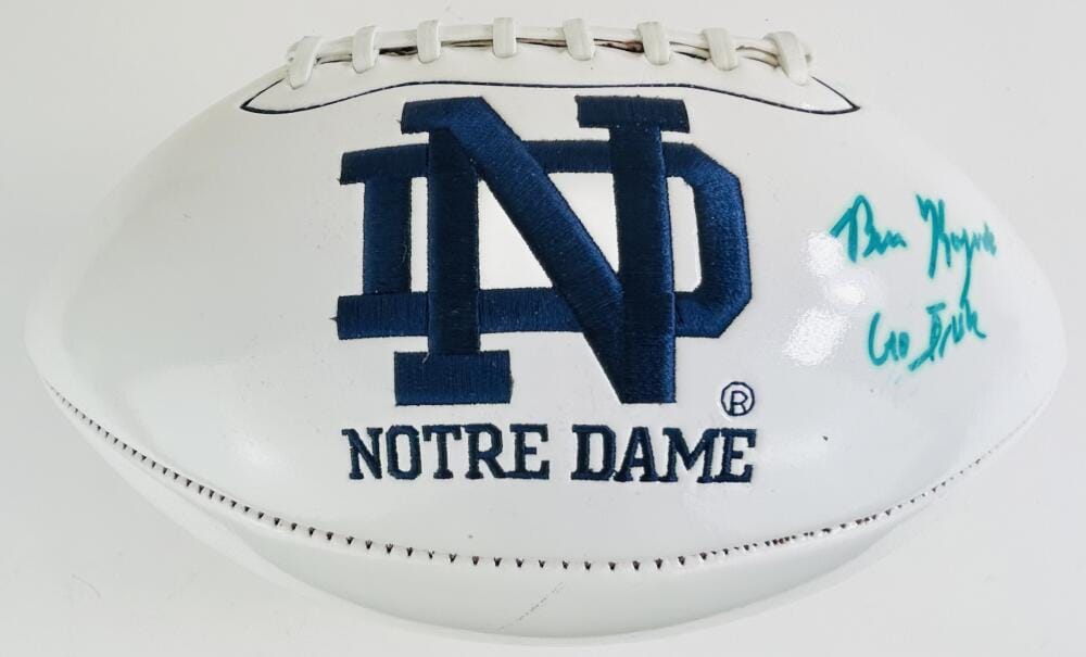 BEN KOYACK SIGNED NOTRE DAME FIGHTING IRISH LOGO FOOTBALL JAGUARS AUTOGRAPH J1