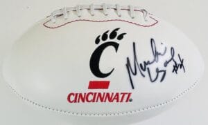 MUNCHIE LEGAUX SIGNED CINCINNATI BEARCATS LOGO FOOTBALL AUTOGRAPH COA J1